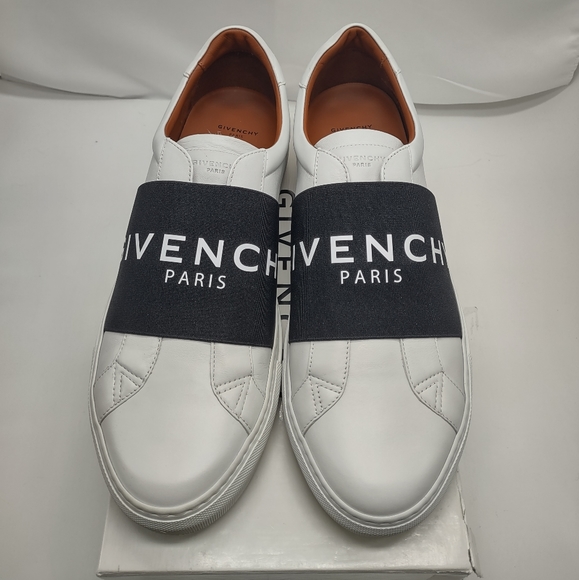 Givenchy Men's Urban Street Sneakers w/Webbing, black/white - Size EU 45/12 - Picture 6 of 14